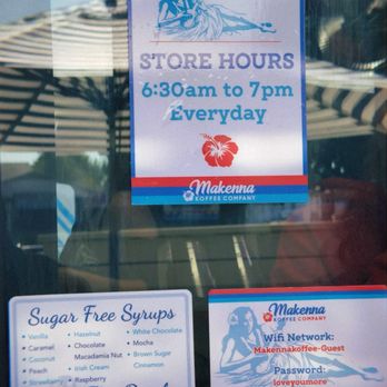 Makenna Koffee - Hours and free sugar syrup types - Coffee & Tea Near Me - Los Angeles, California