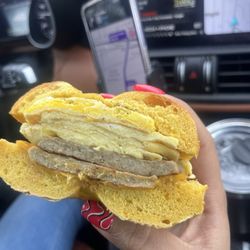 Grace Deli And Bagel - Turkey Sausage and Eggs Sandwich