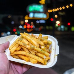 Garlic fries $6.75