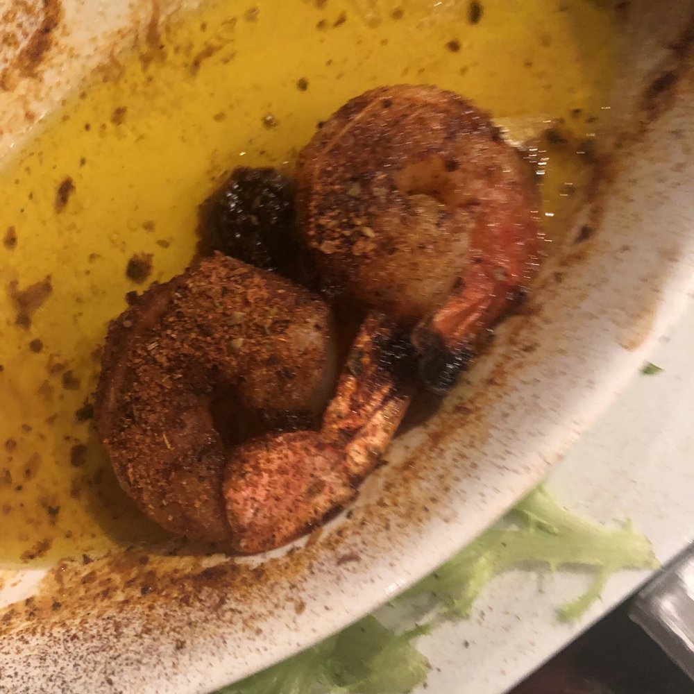 Roland's Seafood Grill - What was left of the Cajun Shrimp so good with the mango salsa - Seafood Near Me - Pittsburgh, Pennsylvania Roland's Seafood Grill - What was left of the Cajun Shrimp so good with the mango salsa - Seafood Near Me - Pittsburgh, Pennsylvania