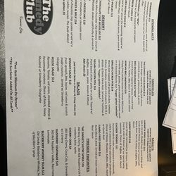 Food menu