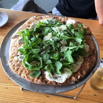 Industry Kitchen - Herbed Goat Cheese Pizza. It was okay. - American Near Me - New York, New York Industry Kitchen - Herbed Goat Cheese Pizza. It was okay. - American Near Me - New York, New York