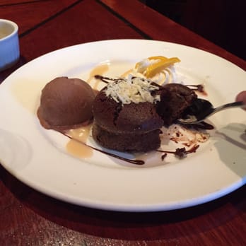 Quattro - Lava cake, 'Resurrezione di ciocolatte' I think. - Italian Near Me - Whistler, British Columbia