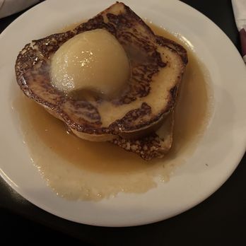 Sweet Basil's Cafe - Poached Pear Vanilla Bean French Toast - New American Near Me - Livingston, New Jersey Sweet Basil's Cafe - Poached Pear Vanilla Bean French Toast - New American Near Me - Livingston, New Jersey