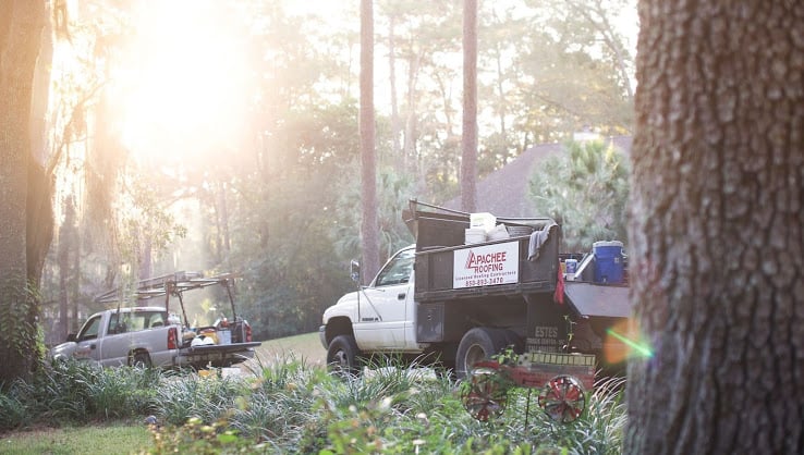 Slide of Apachee Roofing