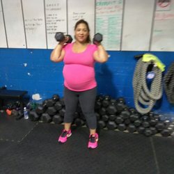 CrossFit West Whittier - 31 wks pregnant and putting in work!!!