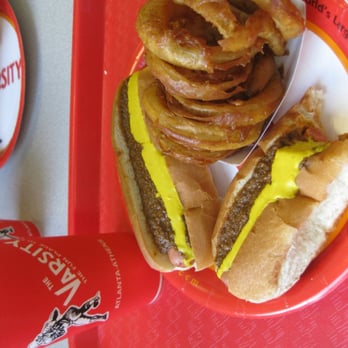 The Varsity - Hot dogs and onion rings. - Burgers Near Me - Atlanta, Georgia The Varsity - Hot dogs and onion rings. - Burgers Near Me - Atlanta, Georgia
