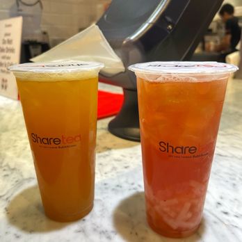 Sharetea - Mango & Passion Fruit Green Tea and Berry Lychee Burst - Bubble Tea Near Me - Las Vegas, Nevada Sharetea - Mango & Passion Fruit Green Tea and Berry Lychee Burst - Bubble Tea Near Me - Las Vegas, Nevada