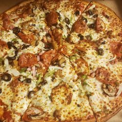 Papa Johns Pizza - The works thin crust