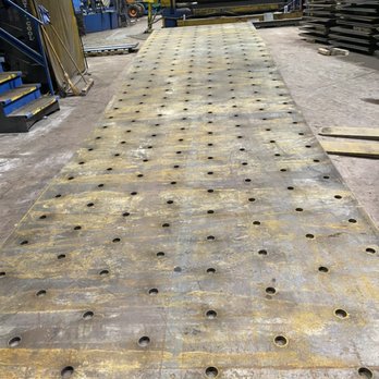 Kucher Steels (1992)  - 3/4" 44w plasma cit holes - Metal Fabricators Near Me - Edmonton, Alberta