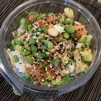 Pinktail Poke - Small Yuzu Salmon bowl. - Poke Near Me - Grand Rapids, Michigan Pinktail Poke - Small Yuzu Salmon bowl. - Poke Near Me - Grand Rapids, Michigan