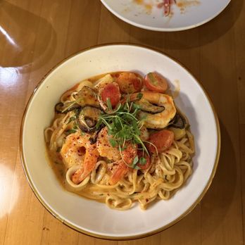 NEP Cafe - Seafood Tom kha pasta - Breakfast & Brunch Near Me - Irvine, California