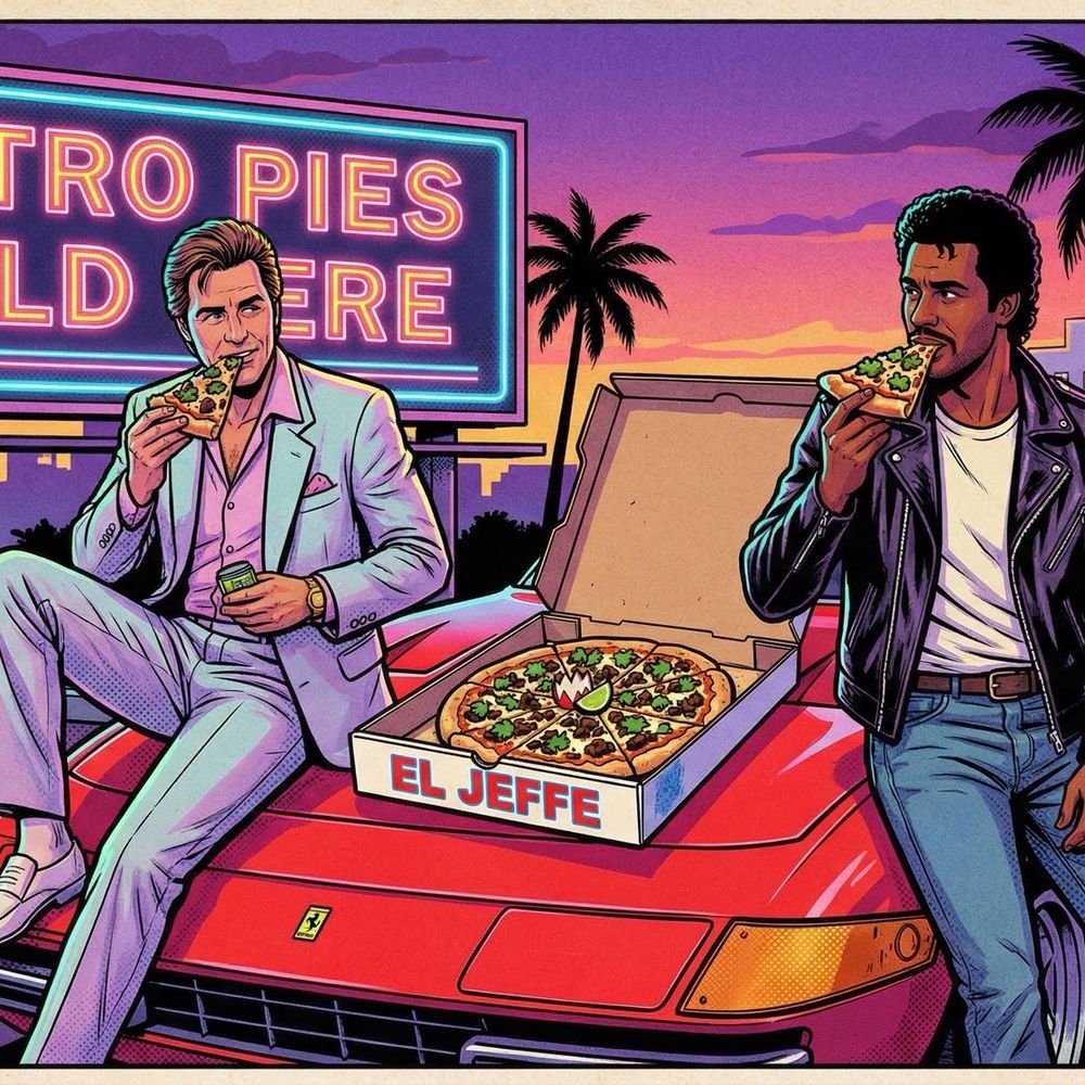 Retro Pie - 80's El Jeffe - Pizza Near Me - Manteca, California Retro Pie - 80's El Jeffe - Pizza Near Me - Manteca, California