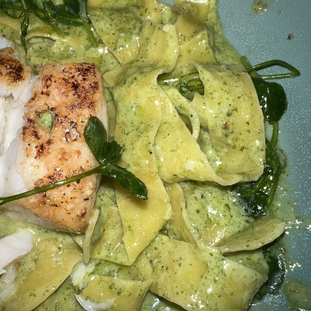 Cove Restaurant - Pasta with grouper fish - Hotels Near Me - Miami, Florida Cove Restaurant - Pasta with grouper fish - Hotels Near Me - Miami, Florida