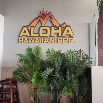 Aloha Hawaiian BBQ - A good sign that BBQ will be island style... - Hawaiian Near Me - Stanton, California
