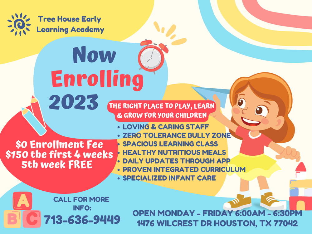 TREE HOUSE EARLY LEARNING ACADEMY 1476 Wilcrest Dr, Houston, Texas