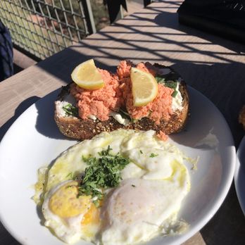 Wildflower - Smoked salmon toast with eggs - Sandwiches Near Me - Sedona, Arizona Wildflower - Smoked salmon toast with eggs - Sandwiches Near Me - Sedona, Arizona