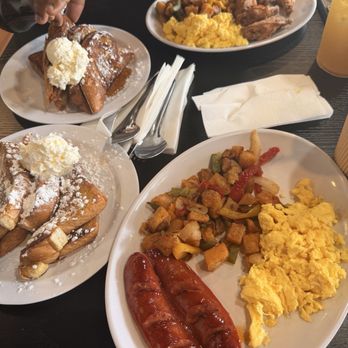 Granddaddy's Breakfast Haus - French toast, beef sausage, potatoes, eggs - Breakfast & Brunch Near Me - Gardena, California Granddaddy's Breakfast Haus - French toast, beef sausage, potatoes, eggs - Breakfast & Brunch Near Me - Gardena, California