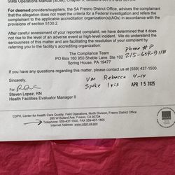 CA Department of Public Health - Licensing and Certification - California Department of Public Health clocks in only for state pensions. Dismissed my complaint.