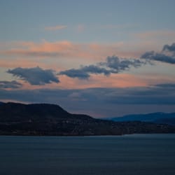Okanagan Mountain provincial Park - As the Sunsets on Okanagan Lake