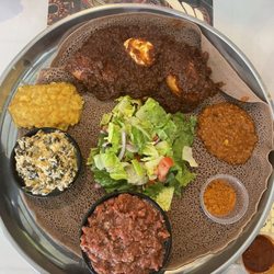 Abyssinia Authentic Ethiopian Cuisine Restaurant & Bar - 3. Doro Wot 12. Kitfo