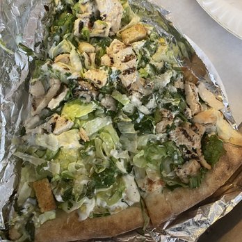Marinara Pizza - Chicken Caesar Salad Slice - Pizza Near Me - New York, New York