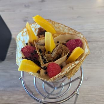T-Swirl Crepe - Mango raspberry crepe - Desserts Near Me - Las Vegas, Nevada T-Swirl Crepe - Mango raspberry crepe - Desserts Near Me - Las Vegas, Nevada