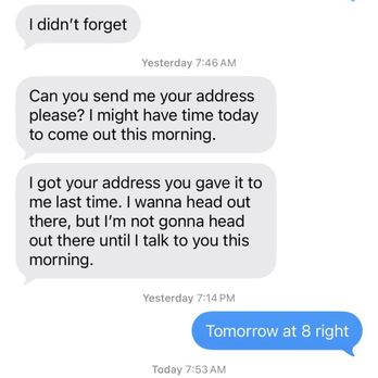 Blue Diamond - Asked for payment link to pay for part in advance as requested but never got it Appt set Wed at 8am blew up my phone at 7:43am on Tuesday - Commercial Truck Repair Near Me - Sacramento, California