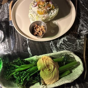 The Saint - Wedge Salad and Brocolini - Steakhouses Near Me - Dallas, Texas The Saint - Wedge Salad and Brocolini - Steakhouses Near Me - Dallas, Texas