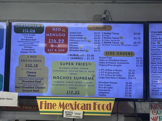 Menu photo 3 Fito's Taco Shop Vail, AZ Menu photo 3 Fito's Taco Shop Vail, AZ