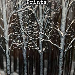 Alberta Street Gallery - Painting of trees by bd dombrowsky