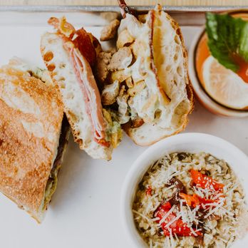 Lemon Tree - a plate of food including a sandwich and rice - Sandwiches Near Me - Boise, Idaho