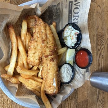 Topside Bar & Grill - Haddock and chips - American Near Me - Steilacoom, Washington Topside Bar & Grill - Haddock and chips - American Near Me - Steilacoom, Washington