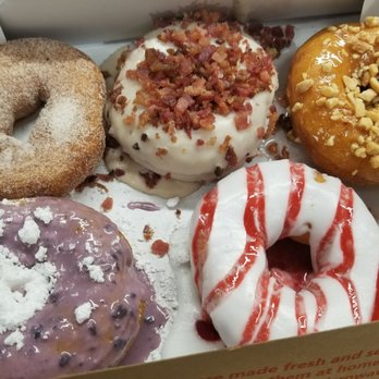 Duck Donuts - Half a dozen...minus one because I was impatient. - Donuts Near Me - Rockville, Maryland