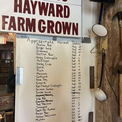 Hayward Farm - Apple Listing by date
