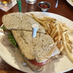 Hershey Country Club - Turkey club and iced tea.