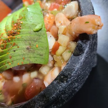 Culichi Town - Molcajete Culiche - Literally just ceviche de camaron in a molcajete hardly no juice - Disappointment - Mexican Near Me - Bell, California Culichi Town - Molcajete Culiche - Literally just ceviche de camaron in a molcajete hardly no juice - Disappointment - Mexican Near Me - Bell, California