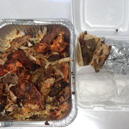 Chicken Tikka, grilled ground beef and chicken & Beef tikka. Plus fake shawerma sandwiches. Chicken Tikka, grilled ground beef and chicken & Beef tikka. Plus fake shawerma sandwiches.