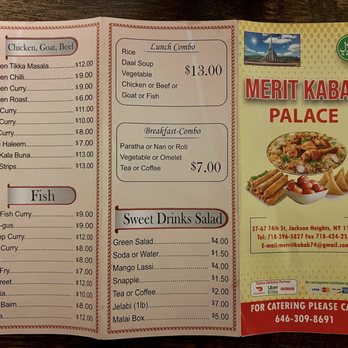 Merit Kabab Palace - Menu - Indian Near Me - New York, New York Merit Kabab Palace - Menu - Indian Near Me - New York, New York