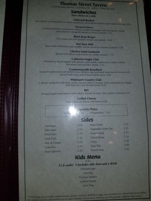 Menu photo 5 Thomas Street Tavern Charlotte, NC Menu photo 5 Thomas Street Tavern Charlotte, NC