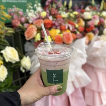 Tadaima - Inner Sunset - matcha latte with strawberry cream - Coffee & Tea Near Me - San Francisco, California Tadaima - Inner Sunset - matcha latte with strawberry cream - Coffee & Tea Near Me - San Francisco, California