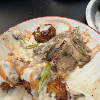 Ole Red - Loaded tots...sliced brisket was hidden under the queso - no burnt ends :( - Southern Near Me - Las Vegas, Nevada Ole Red - Loaded tots...sliced brisket was hidden under the queso - no burnt ends :( - Southern Near Me - Las Vegas, Nevada