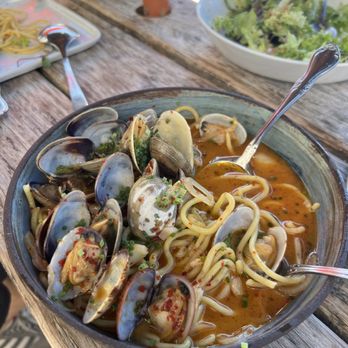 The Salmonberry - Clam pasta - Salad Near Me - Wheeler, Oregon