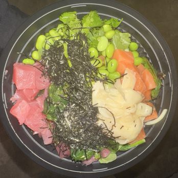 JJ Poke - Build Your Own Bowl with 3 Scoops of Protein - Bubble Tea Near Me - Pittsburgh, Pennsylvania