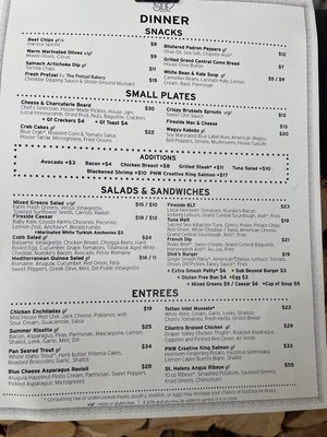 Menu photo 2 Fireside Portland, OR