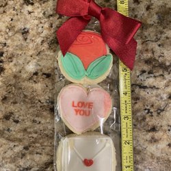 Dapple Grey Co Boutique - Decorative Valentine sugar cookies for $15 /bag.