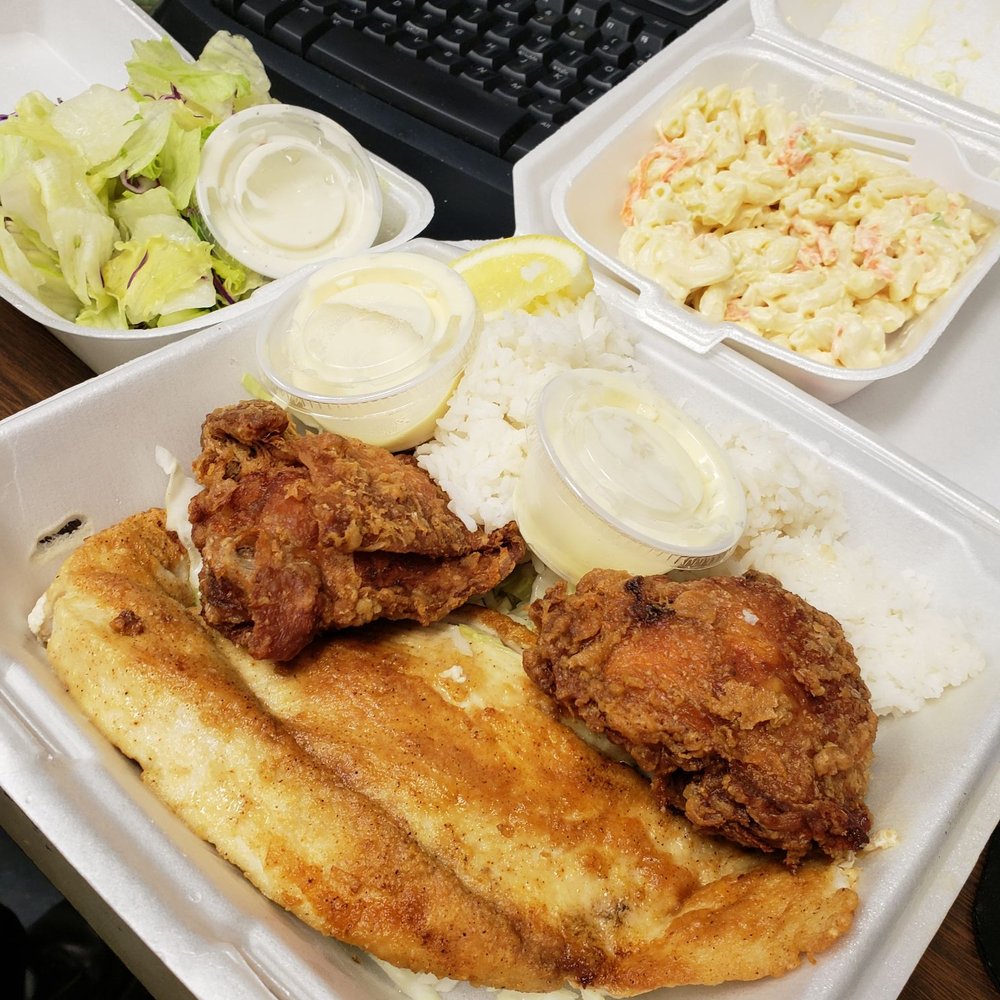 Ray's Café - Lunch combo Ono and Fried Chicken, Yum - American Near Me - Honolulu, Hawaii Ray's Café - Lunch combo Ono and Fried Chicken, Yum - American Near Me - Honolulu, Hawaii