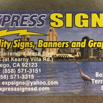 Express Signs - Signmaking Near Me - San Diego, California Express Signs - Signmaking Near Me - San Diego, California