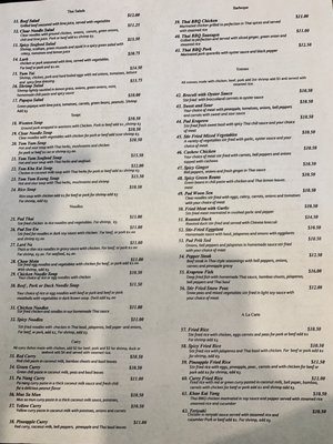 Menu photo 1 Thai Orchid Garden Restaurant Avondale, AZ