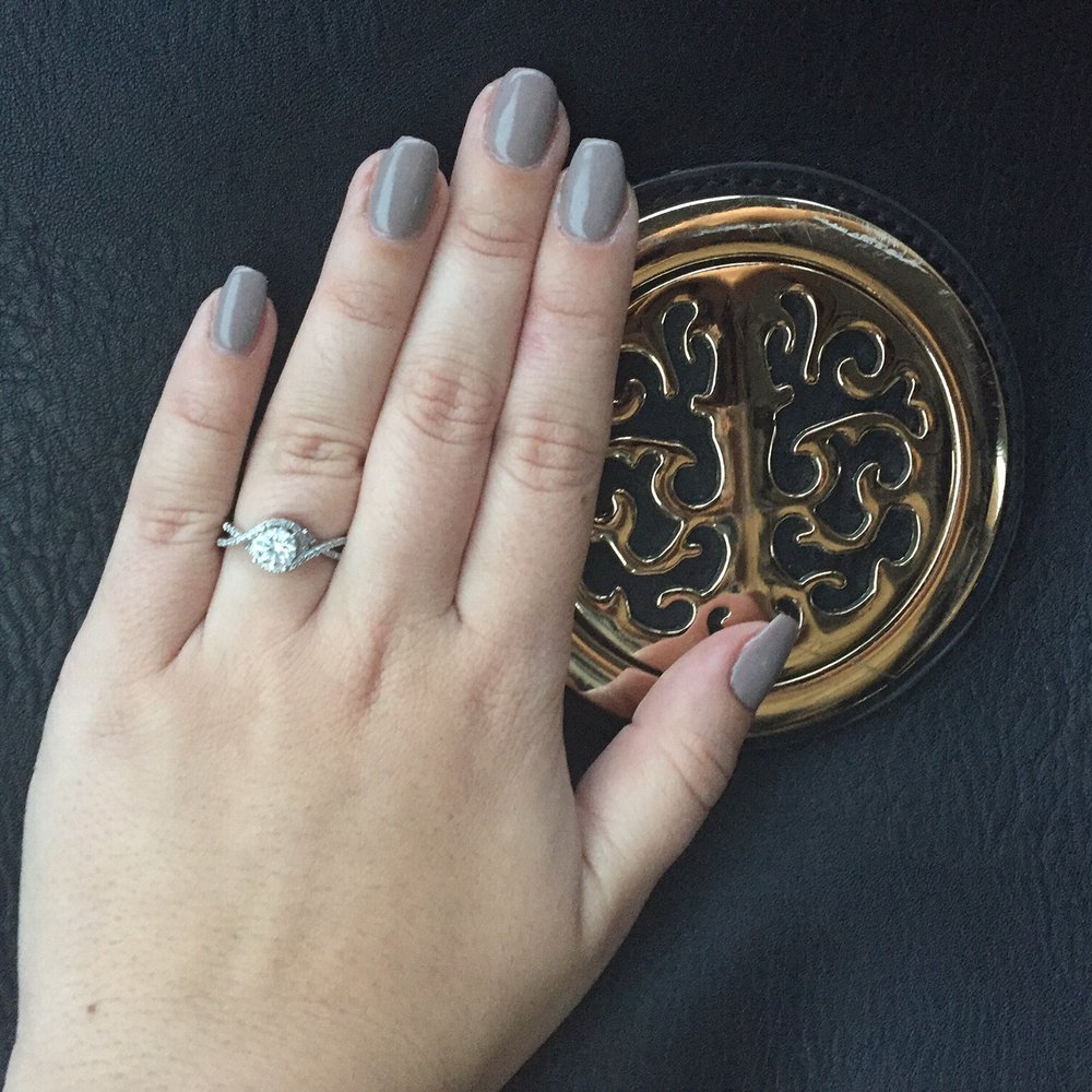 Volare Nails Spa - Gel Manicure | Coffin Shape | Natural Nails | Color:Utaupia | Nail Tech: Tia - Nail Salons Near Me - Columbus, Ohio